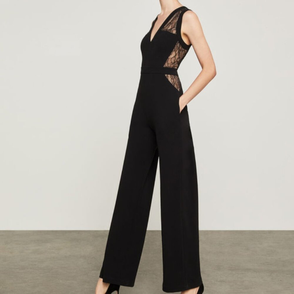 BCBG Lace Jumpsuit with Pockets!
